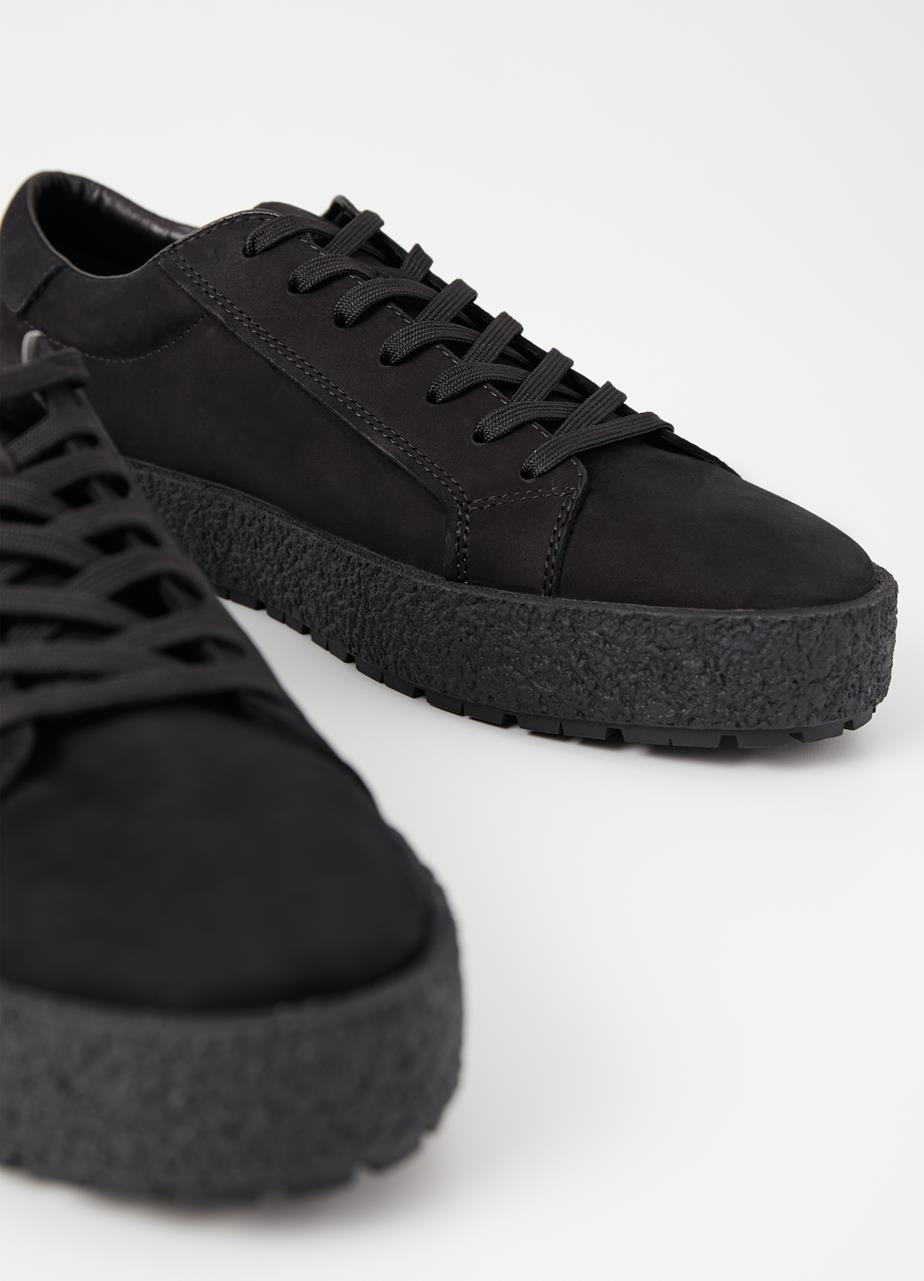 Fred Black Cow Leather Sneakers